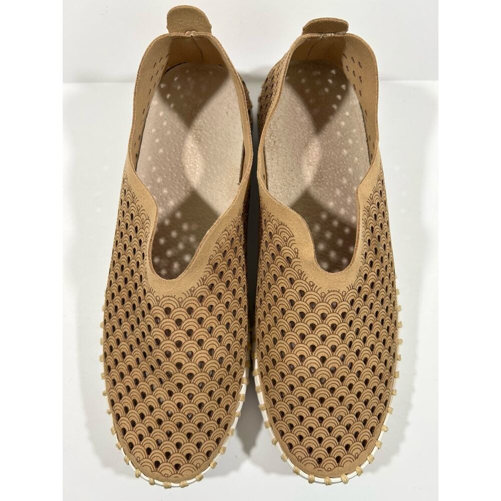 Women’s Taupe Slip-On Perforated Comfort Sneakers - Picture 2 of 6
